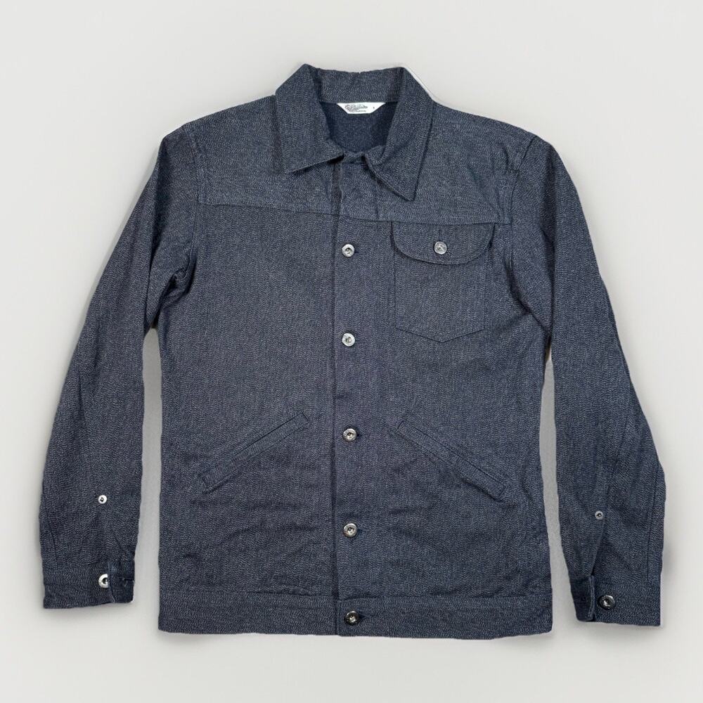 3Sixteen Ranch Jacket Mens Size Small Denim Selvedge Salt Pepper Barn - Picture 2 of 13